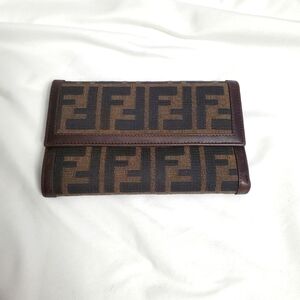 Fendi Zucca Monogram Bifold Wallet Vintage